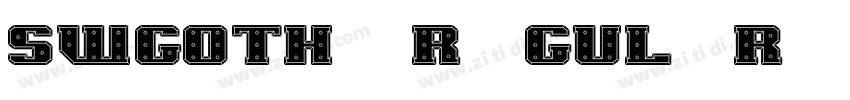 SWGothe Regular字体转换